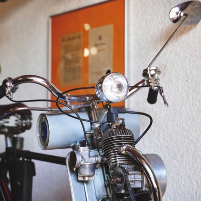 REX-Anbaumotor FM 40 Bj. 1952