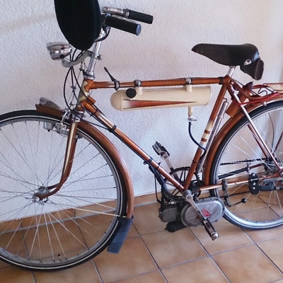 Lohmann „Diesel“ auf Sporttourenrad NSU-Werke Neckarsulm Bj. 1954