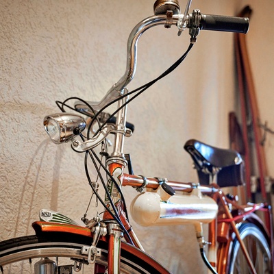 Lohmann „Diesel“ auf Sporttourenrad NSU-Werke Neckarsulm Bj. 1954